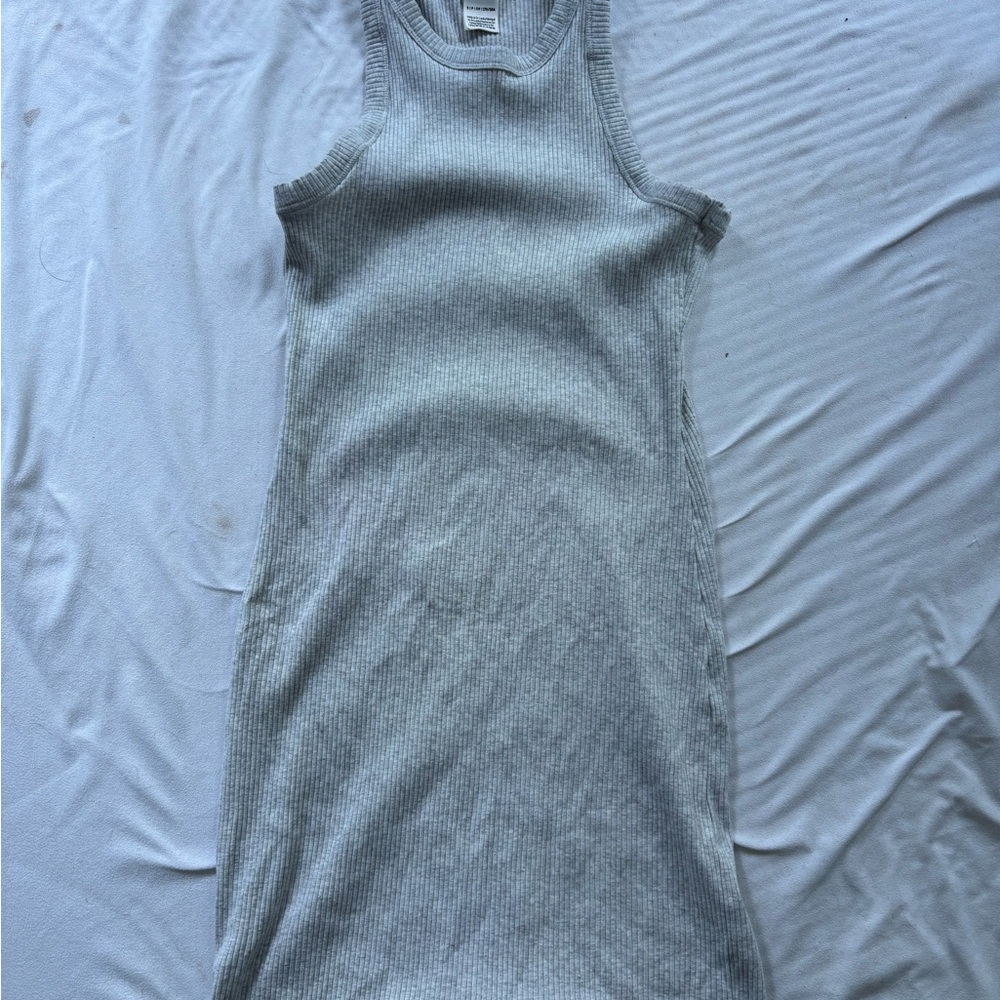 PINK Victoria's Secret Heather Gray Ribbed Tee